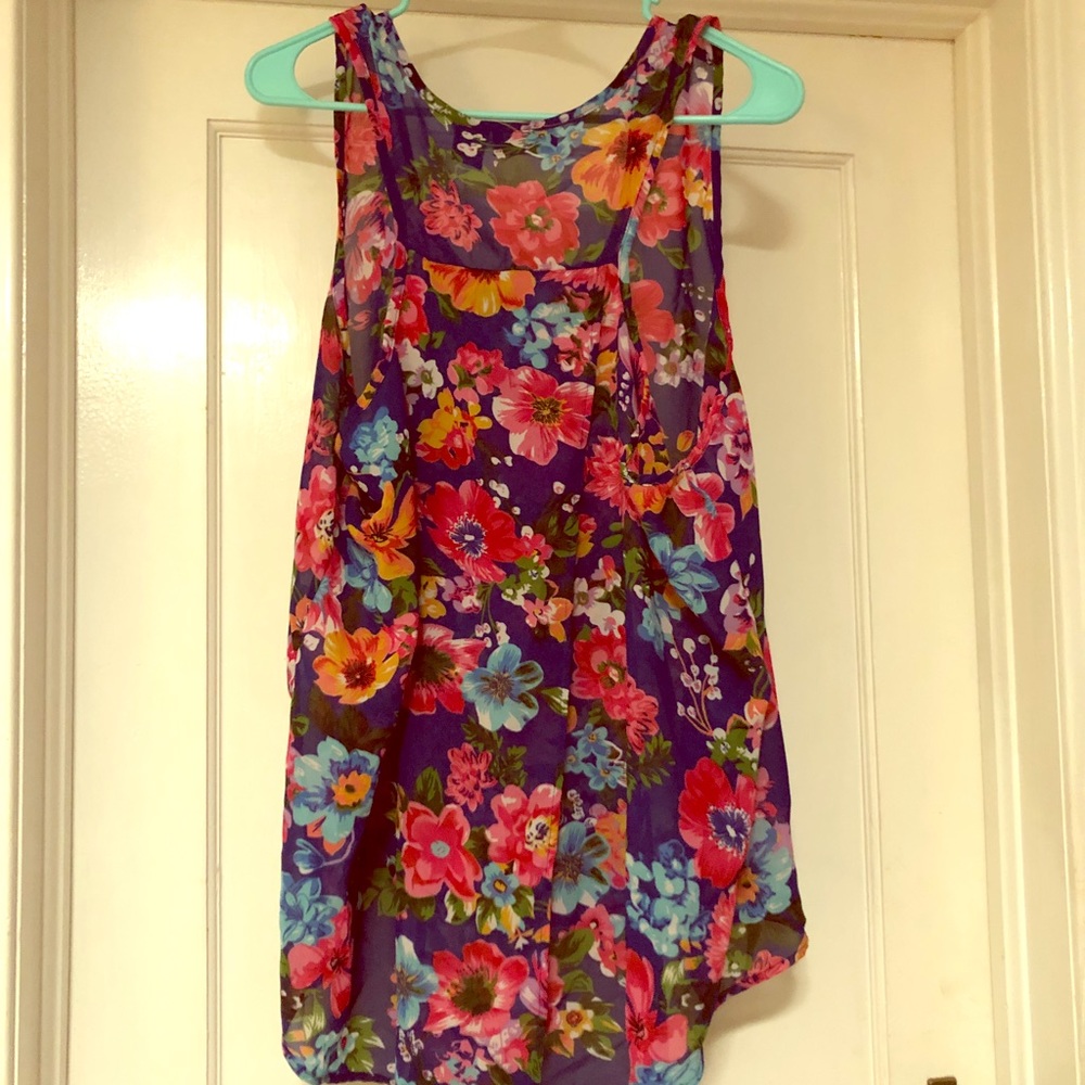 Sheer Floral Tank